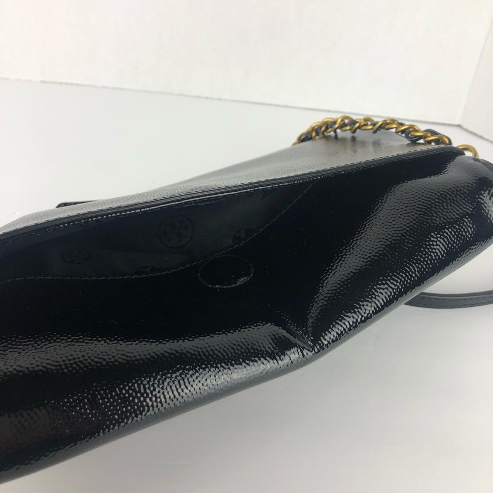 Tory Burch black patent leather clutch/crossbody - Picture 13 of 16